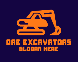 Excavator Digger Excavation logo design