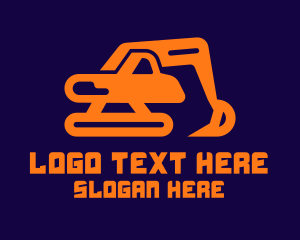 Excavator Digger Excavation Logo