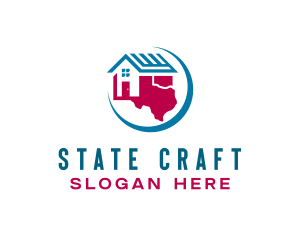 State - Texas Realty Residence logo design