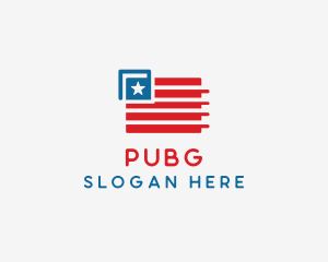 Politician - Political Veteran Flag logo design