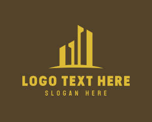 Skyline - Golden City Skyline logo design