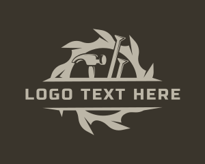 Tool - Sawmill Hammer Woodwork logo design