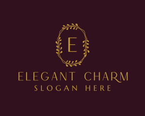 Elegant Wreath Boutique logo design