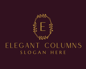 Elegant Wreath Boutique logo design