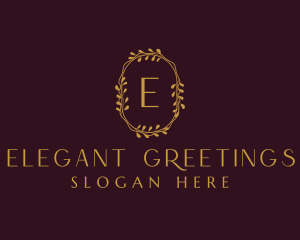 Elegant Wreath Boutique logo design