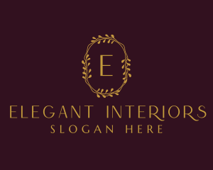 Elegant Wreath Boutique logo design