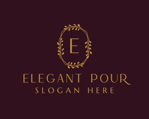 Elegant Wreath Boutique logo design