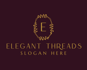 Elegant Wreath Boutique logo design