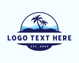 Holiday Beach Vacation Logo