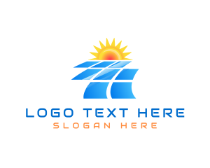 Eco Friendly - Solar Panel Energy Sustainable logo design