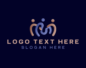 Social - Community People Organization logo design