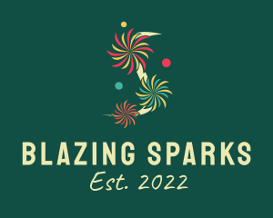 Pyrotechnics - Carnival Pyrotechnics Holiday logo design