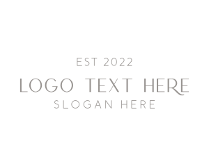 Sophisticated - Minimalist Classy Wordmark logo design