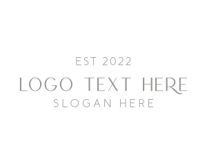 Minimalist Classy Wordmark Logo