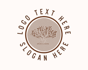 Wood - Organic Nature Wellness logo design