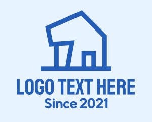 Blue House Property logo design