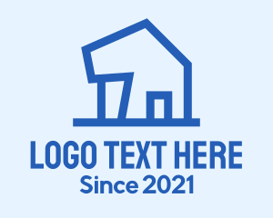 House Repair - Blue House Property logo design