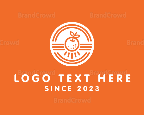 Orange Citrus Fruit Logo