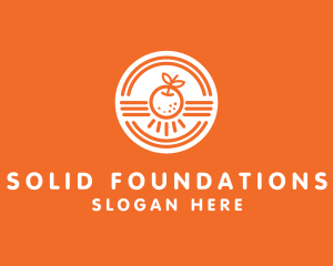 Orange Citrus Fruit Logo