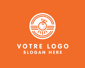 Orange Citrus Fruit Logo