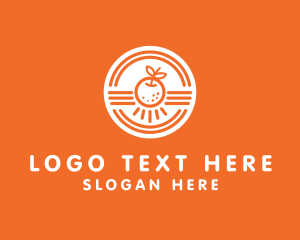 Orange Citrus Fruit Logo