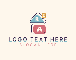 Learning Blocks Daycare logo design