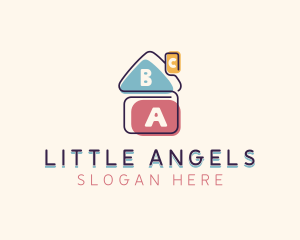 Learning Blocks Daycare logo design