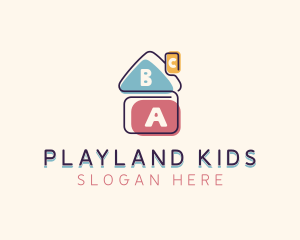 Learning Blocks Daycare logo design