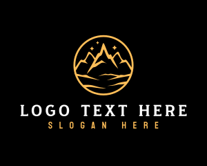 Mountain Peak Night Camping Logo