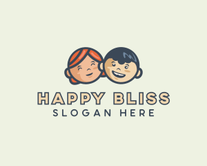 Happy Children Kindergarten logo design