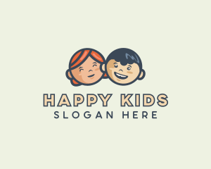 Happy Children Kindergarten logo design