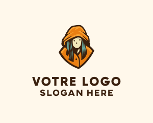 Girl - Hoodie Woman Clothing logo design