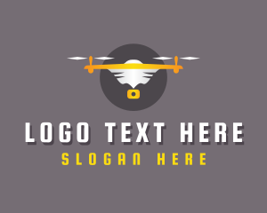 Quadcopter - Drone Media Videography logo design