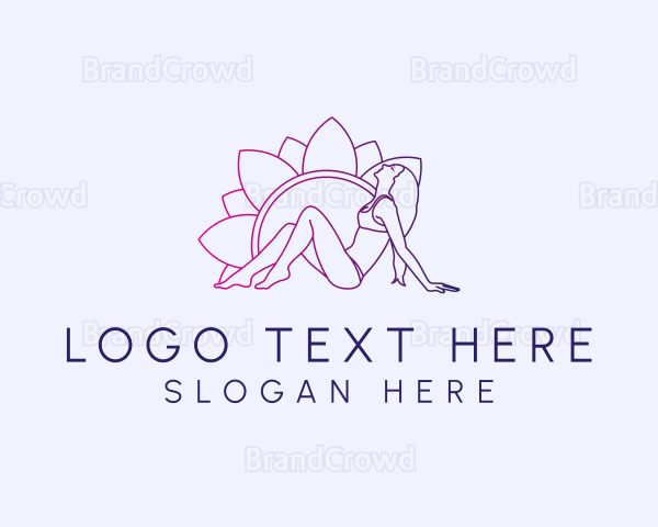 Flower Bikini Woman Logo