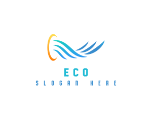 Wind - HVAC Air Cooling logo design