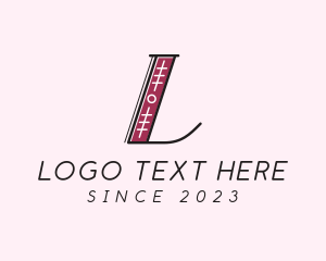 Letter L - Retro Moving Company logo design