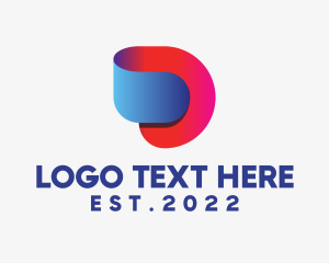 Letter D - 3D Digital Letter D logo design