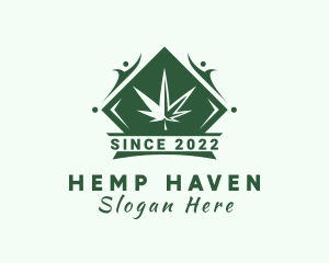 Marijuana Farm Emblem logo design