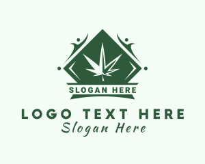 Marijuana Farm Emblem Logo