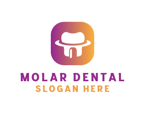 Molar - Dentist Dental App logo design