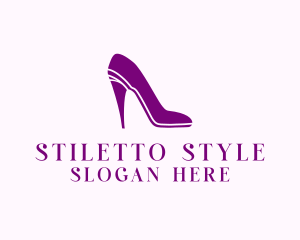 Fashion Stiletto Shoe logo design