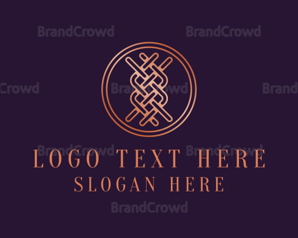 Woven Textile Stitch Logo