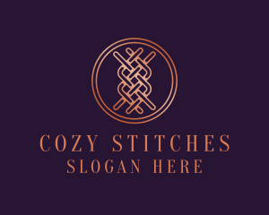 Woven Textile Stitch logo design