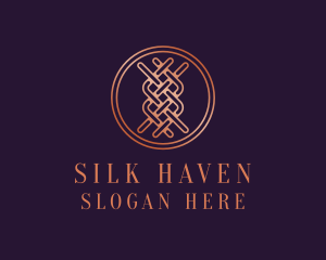 Woven Textile Stitch logo design