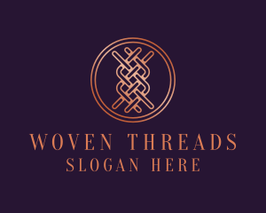 Woven Textile Stitch logo design
