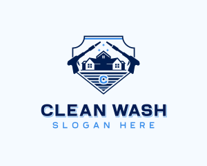 Pressure Washing Clean logo design