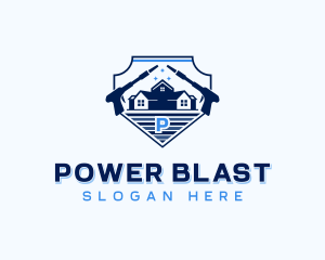 Pressure Washing Clean logo design