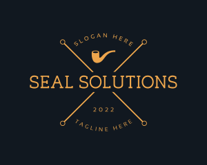Seal - Hipster Fashion Smoking Pipe logo design