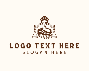 Law - Female Justice Scale logo design