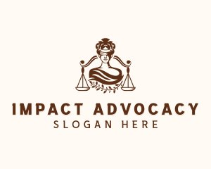 Advocacy - Female Justice Scale logo design